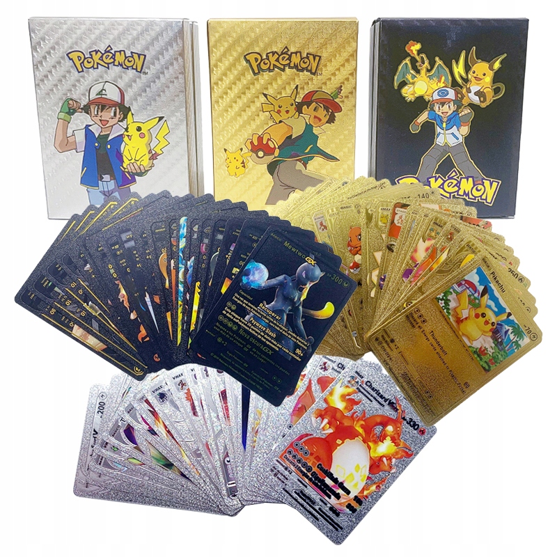 

Karty Pokemon Zestaw Kolekcjonerskie złote