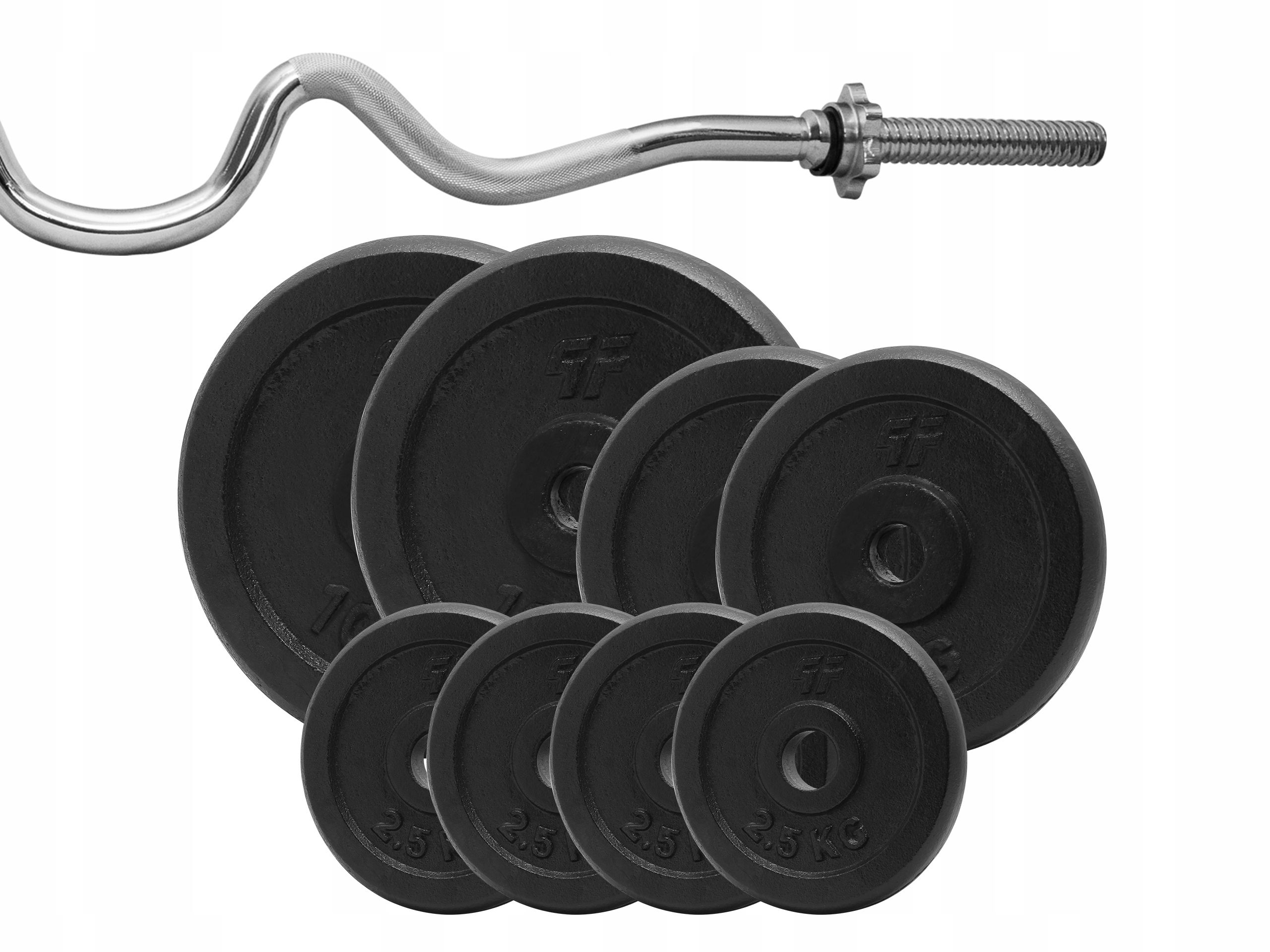

Zestaw 46KG Obciążenie Żeliwne 29MM + Gryf Łamany