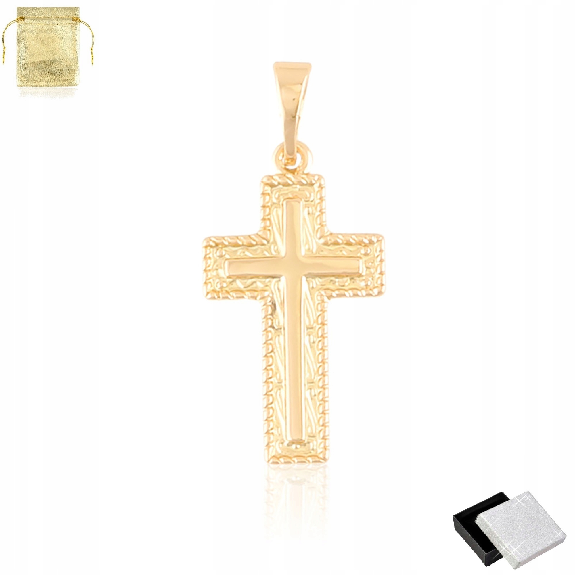 Zlatý Přívěsek Křížek Malý 18K dárek