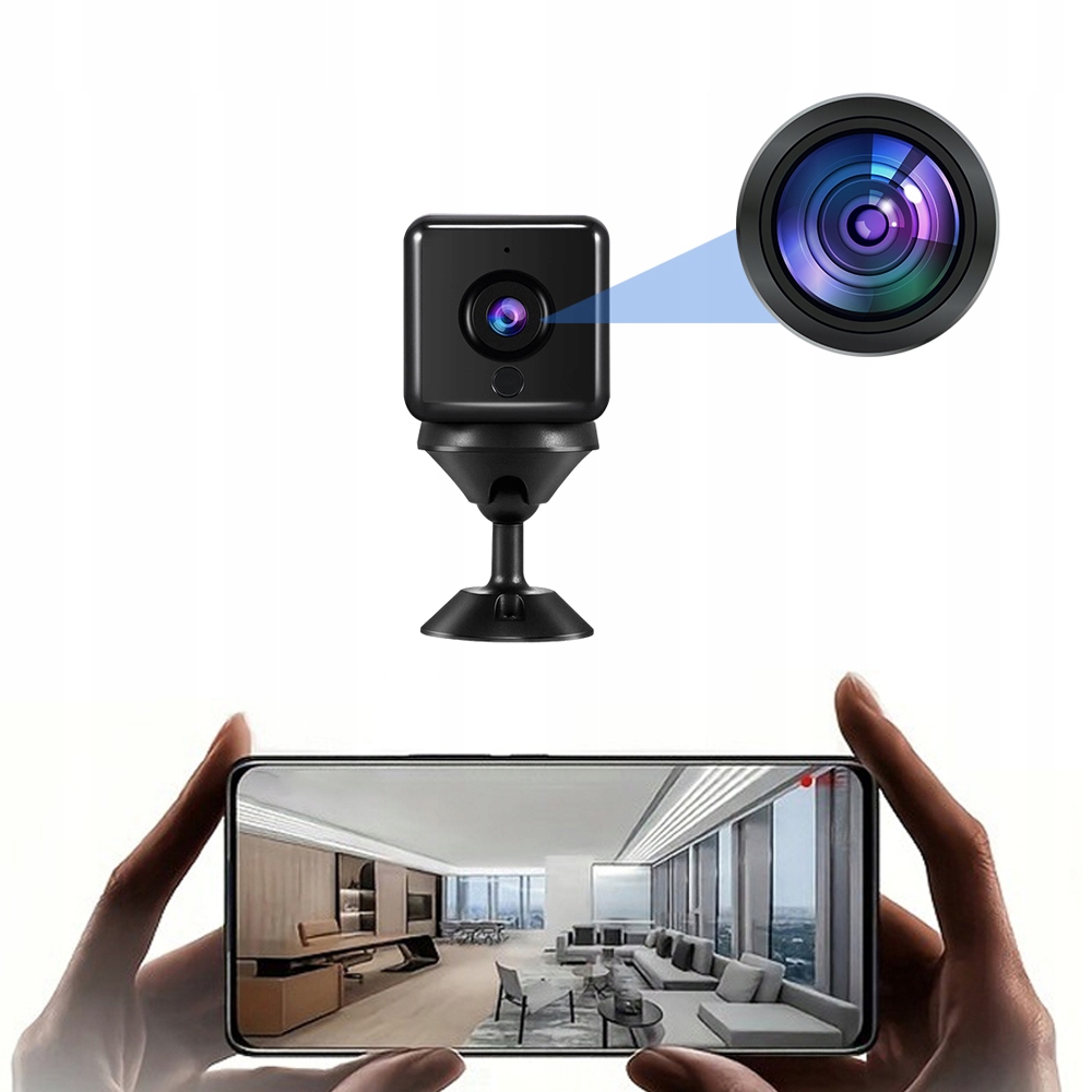 Mini Špionážní Kamera S Skrytou Detekcí Pohybu Hd Wifi 1080P