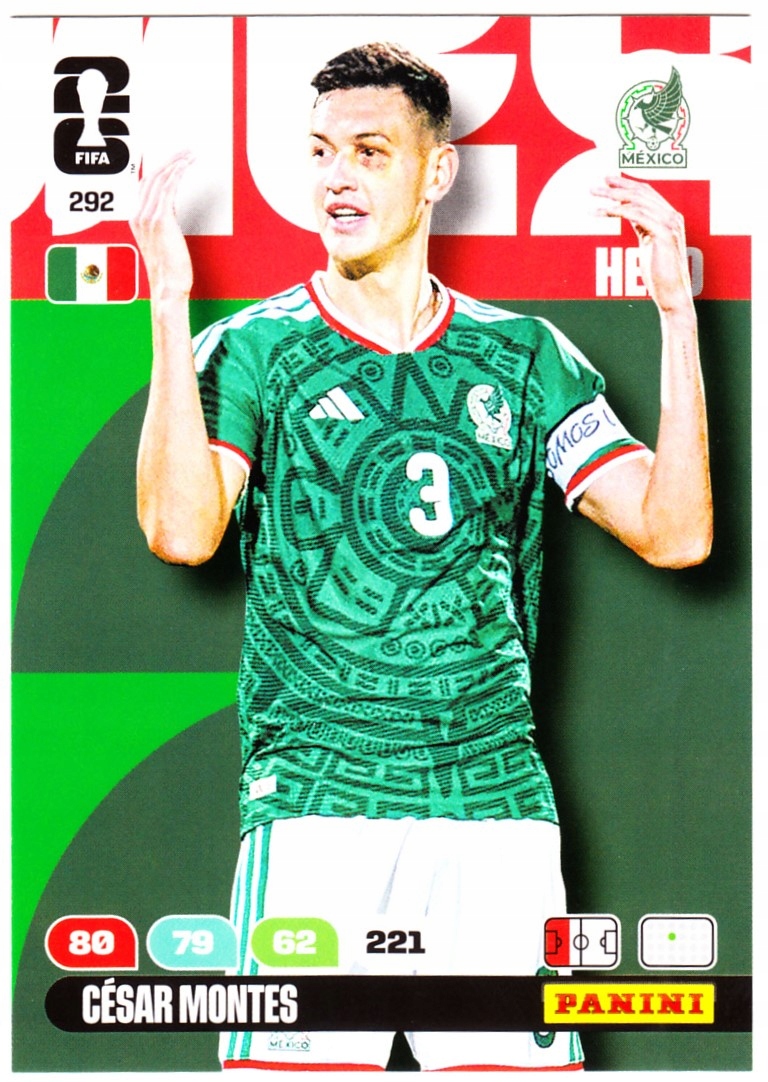 Karta Kolekcjonerska Panini Fifa World Cup 2026 Core Cesar Montes 292