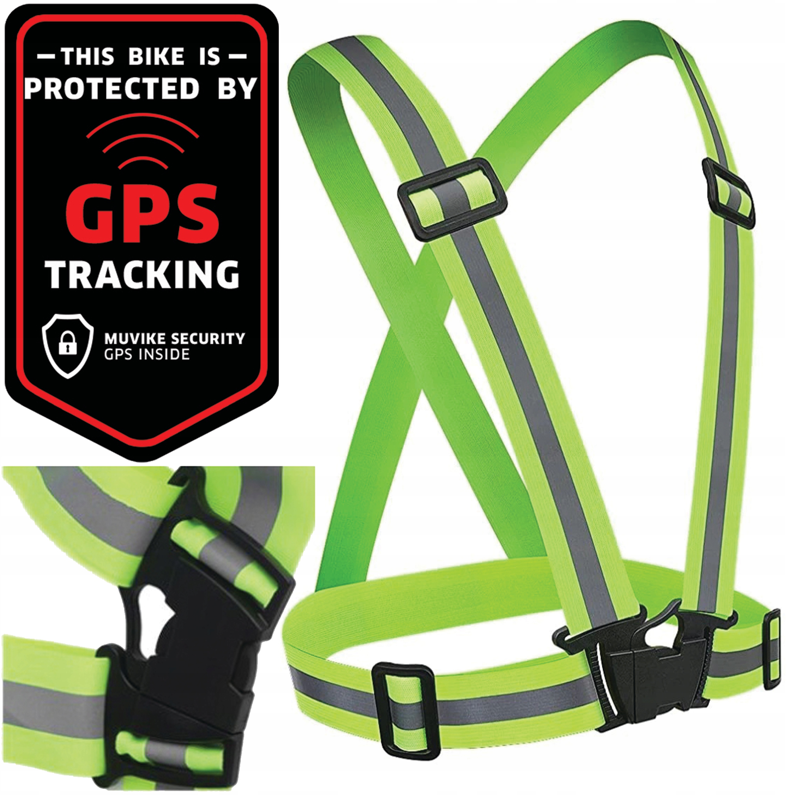 SZELKI ODBLASKOWE ROWER MOTOR KAMIZELKA ODBLASKOWA