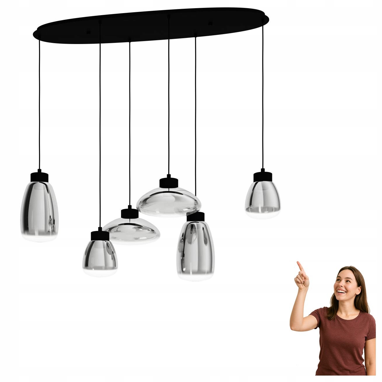 Závěsná Led lampa 5,4W Sarnarra 390301 Eglo