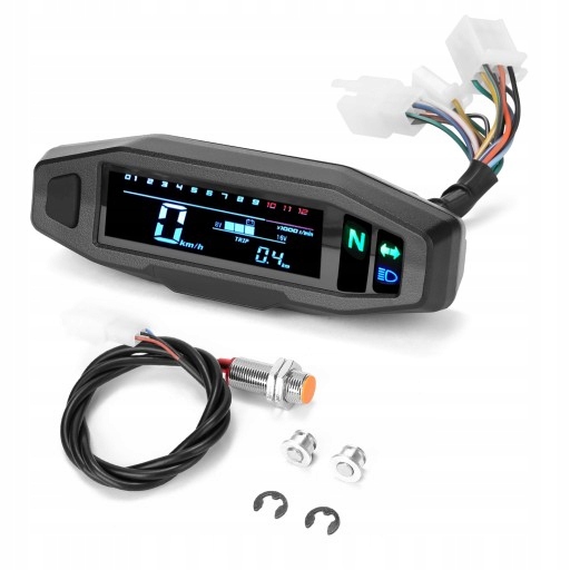 Mini UNIWERSALNY PRĘDKOŚCIOMIERZ MOTOCYKLOWY LCD EAN (GTIN) 4048083766402