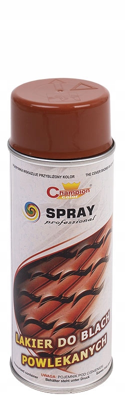 

Farba Na Dach Blach Spray Miedzianobrązow Ral 8004