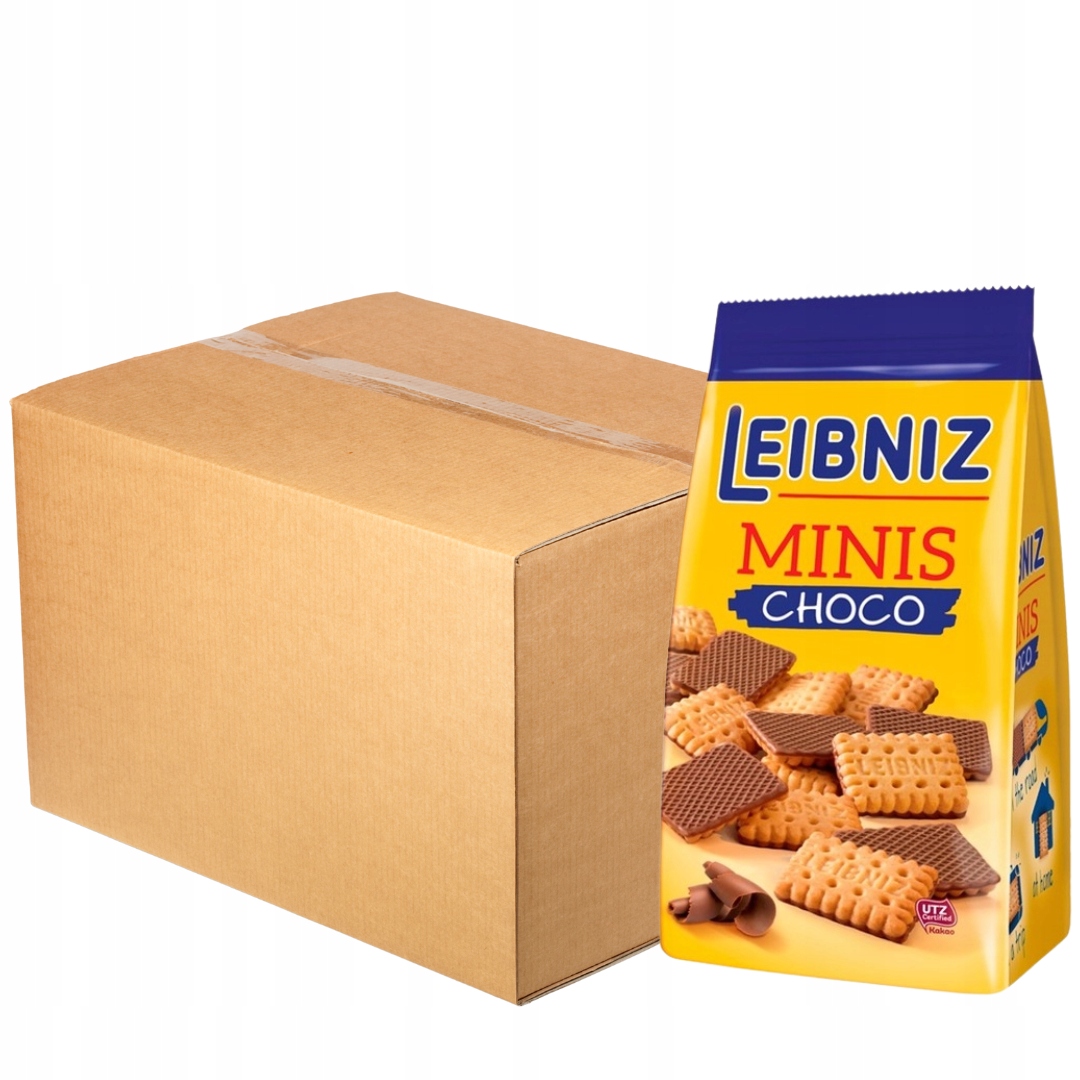 Leibniz Choco Minis Herbatniki w czekoladzie mlecznej 100 g x 21 sztuk