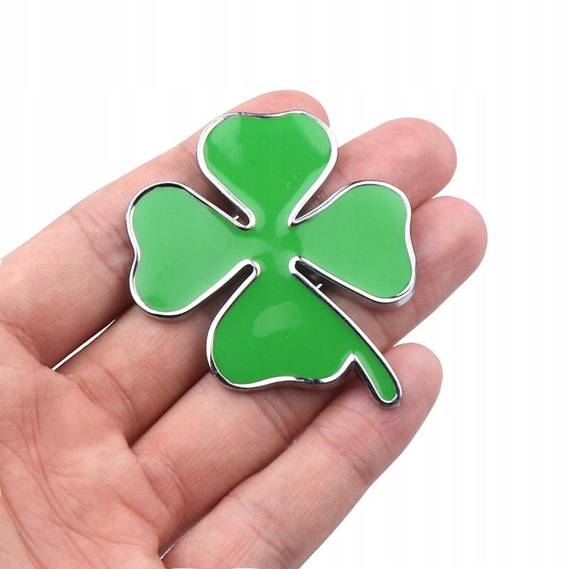 2 sztuki naklejka samochodowa koniczyna koniczynka rozmiar 3,2 CM