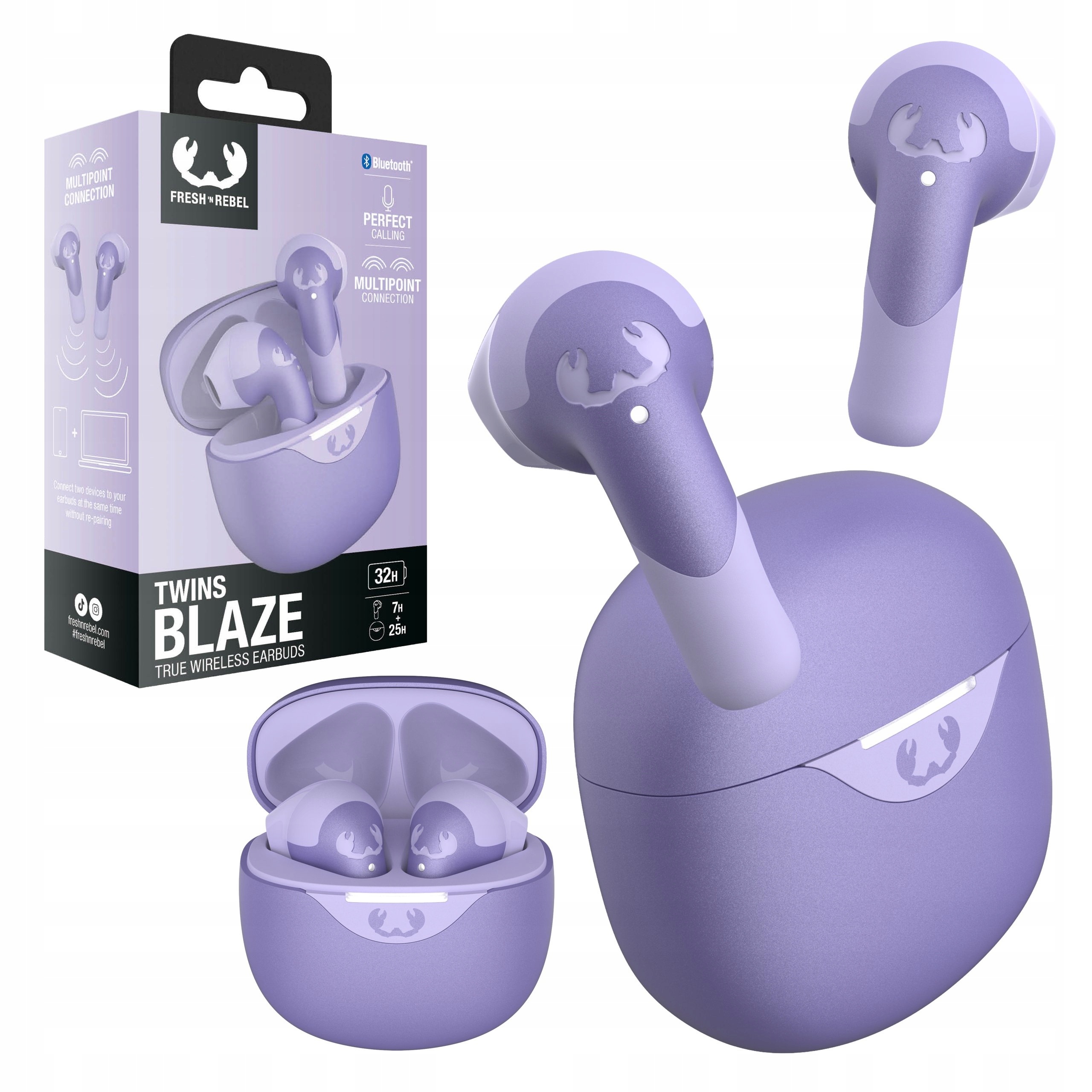 Fresh 'n Rebel Słuchawki Bezprzewodowe Douszne Z Enc Twins Blaze Dreamy LIL