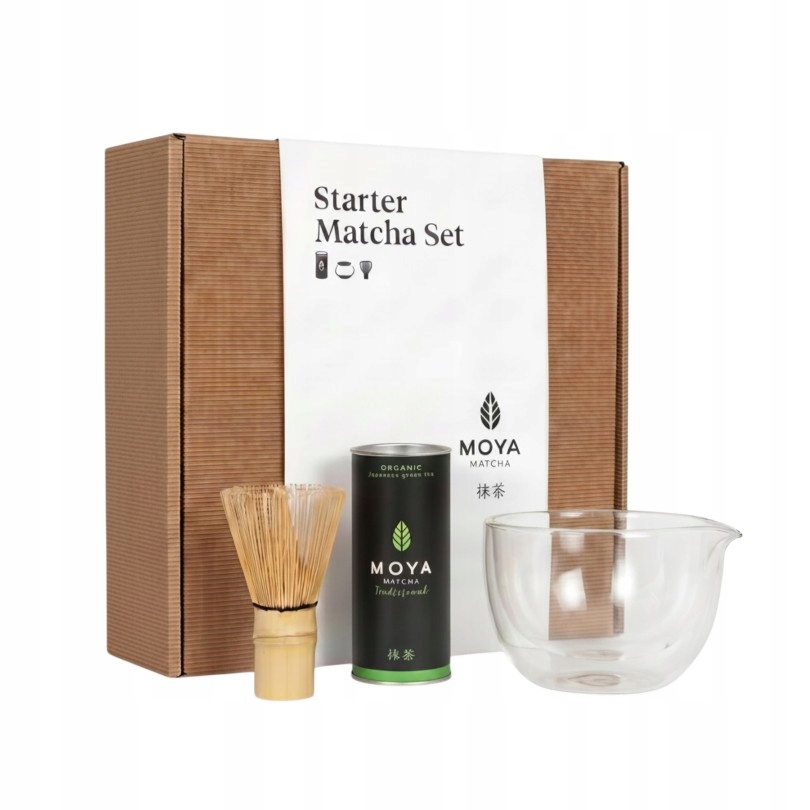 Zestaw do matchy startowy Moya Matcha Tradycyjna i czarka z dzióbkiem
