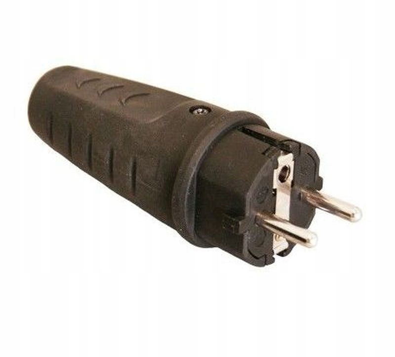 

Wtyk kampera w gumowej obudowie 230V Schuko Haba