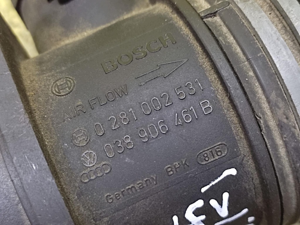 VW GOLF V 1.9 TDI flow meter 0281002531