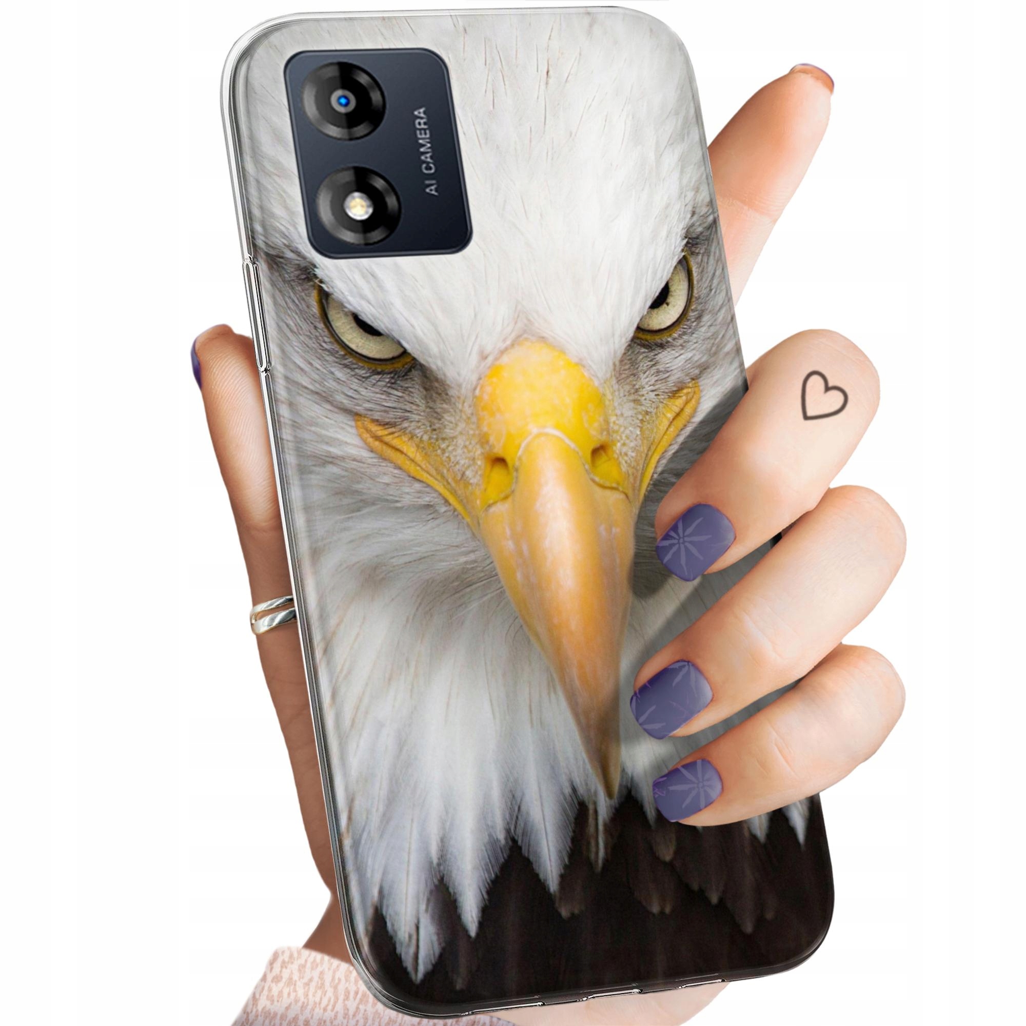 Etui Do Motorola Moto E13 Orzeł Sokół Eagle Obudowa Pokrowiec Case