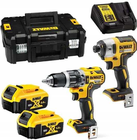 Dewalt Zestaw Combo DCK266P2T Wiertarka Zakrętarka 18V 2x 5Ah Walizka