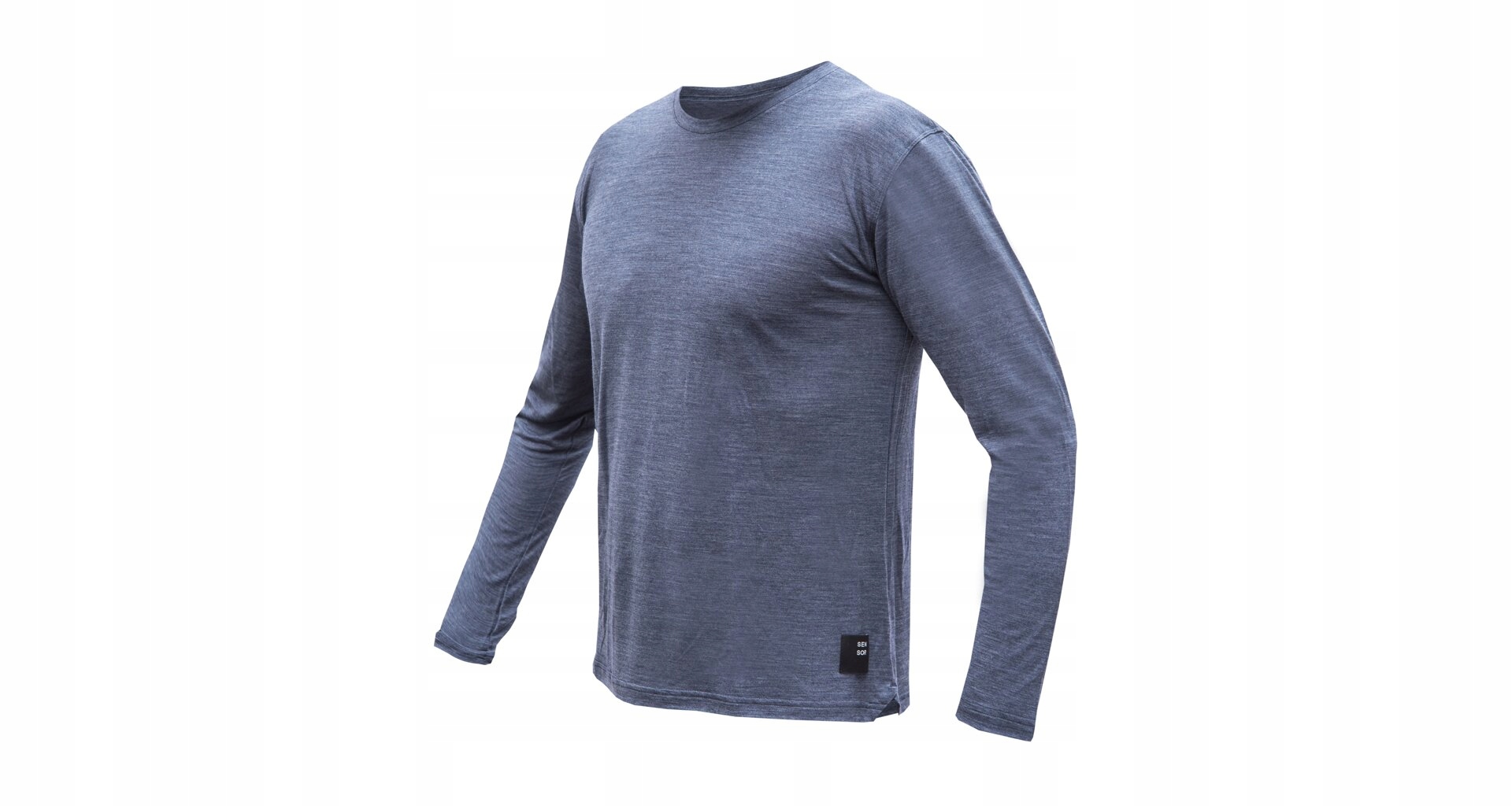 Sensor Merino Lite Pánské Triko Dl.rukáv Mottled Blue Velikost Xxl