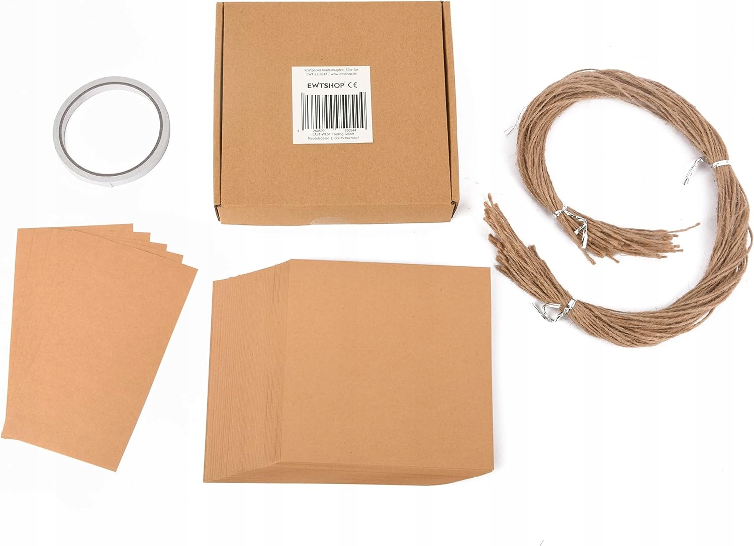 ROŻKI NA KONFETTI ŁATKI ŚLUB WESELE UNIWERSALNE 50 SZTUK 16 CM Kolor brązowy