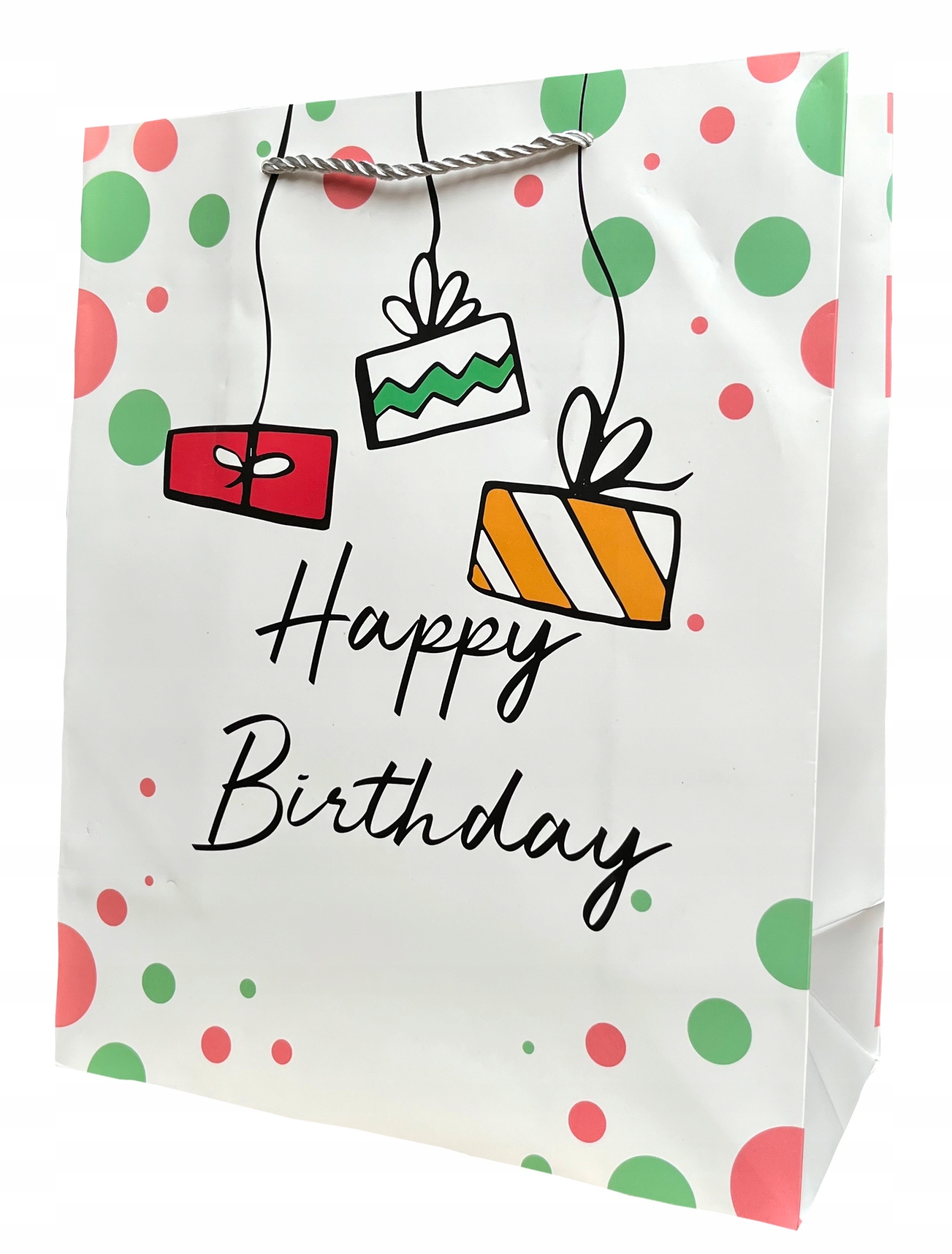 TORBA PREZENTOWA URODZINOWA PREZENTY 32x26x12 cm