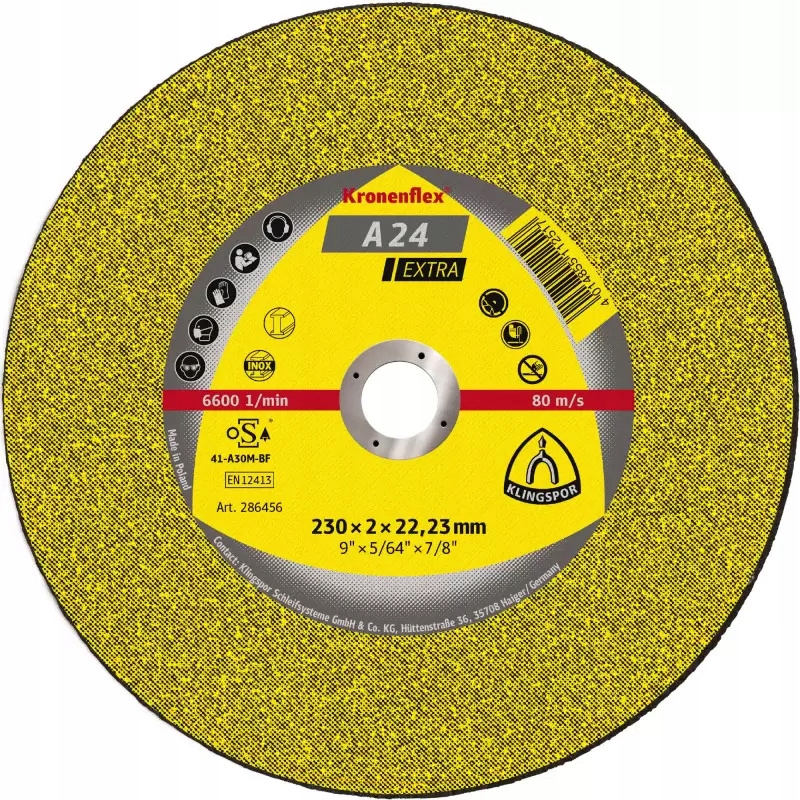 

Tarcza wypukła do metalu 230x3,0 Klingspor