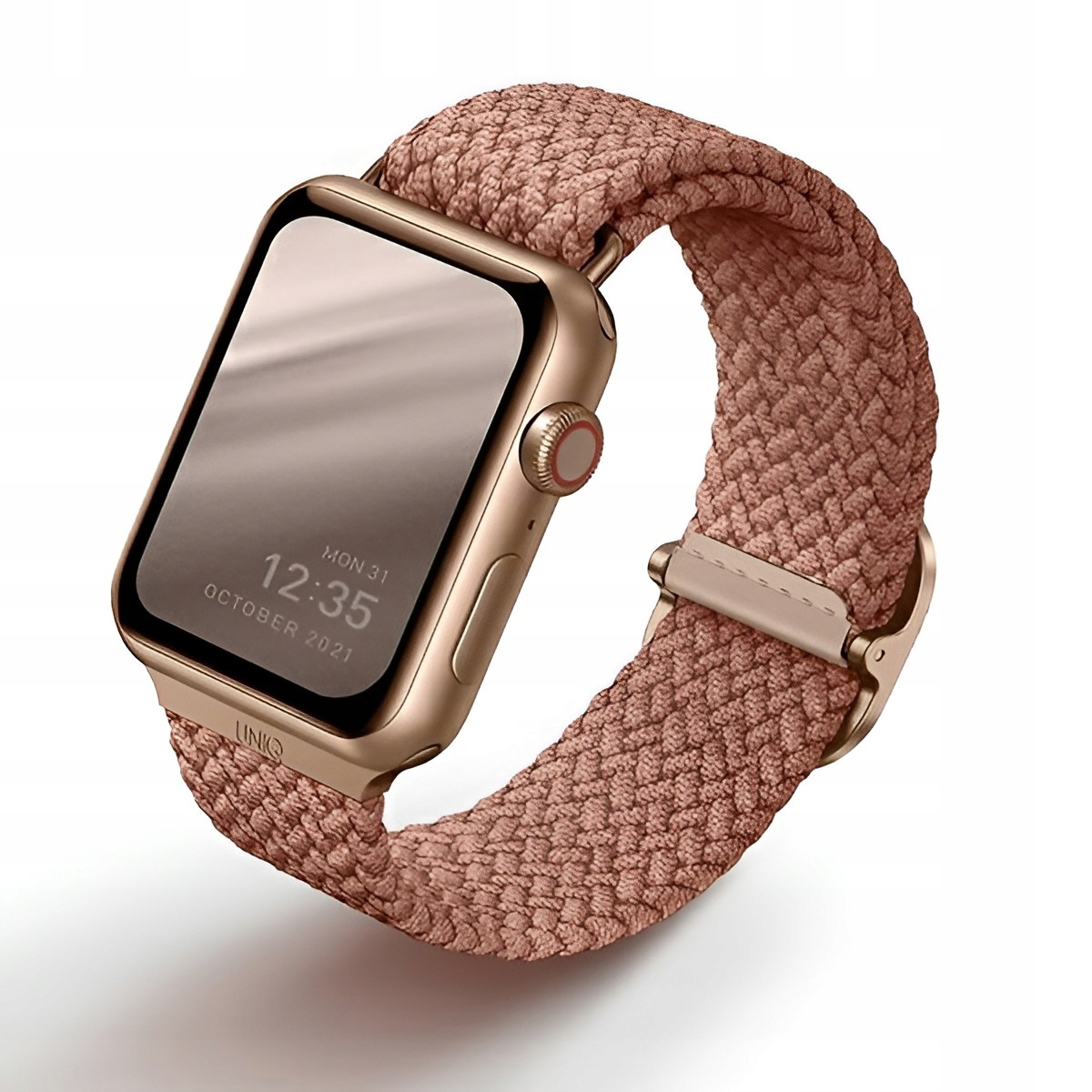 Uniq Aspen Pleciony Pasek do Apple Watch 45/44/42 mm Różowy