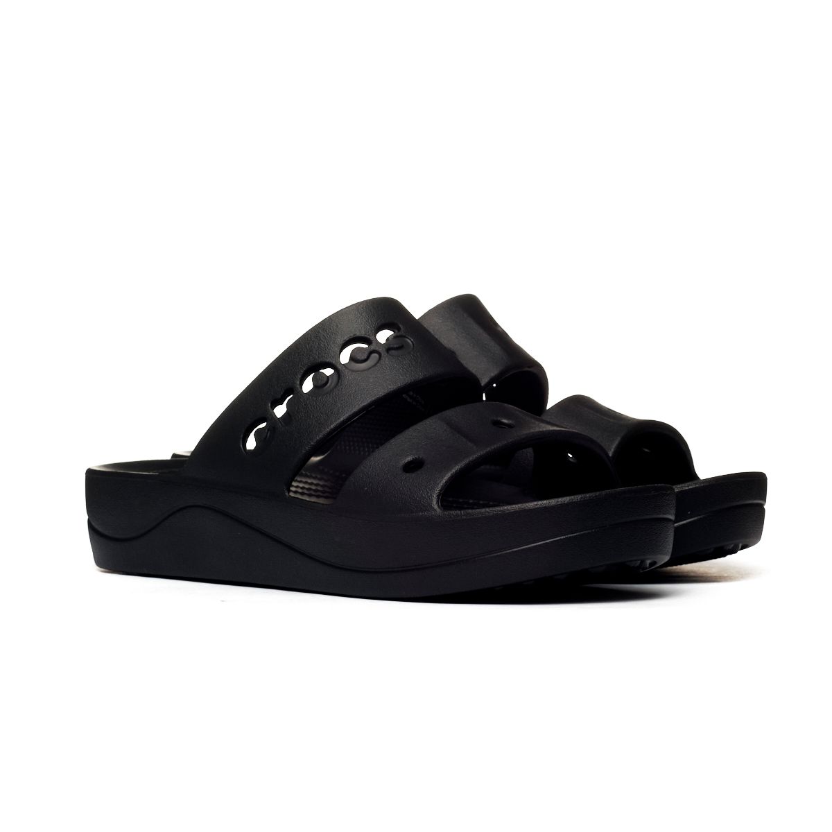 Nazouváky Crocs Baya Platform Sandal Black 38-39 Dámské
