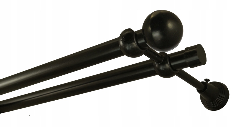 

Karnisz metalowy fi 19 podwójny 310 cm bez żabek