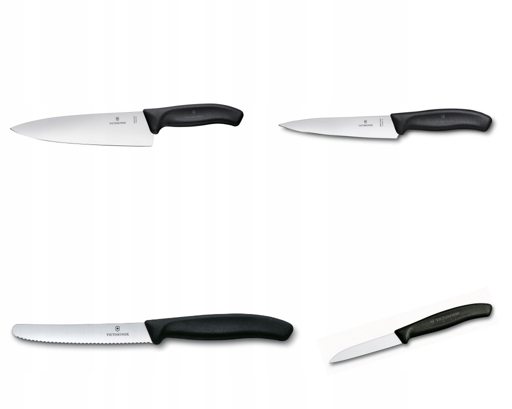 Sada 4 nožov Victoirnox Swiss Classic Black, univerzálna sada