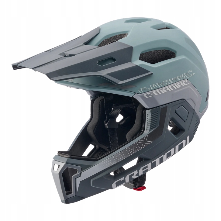 Kask Full Face Cratoni C-Maniac 2.0 MX Sage Mat S/m 52-56cm odpina. szczęka