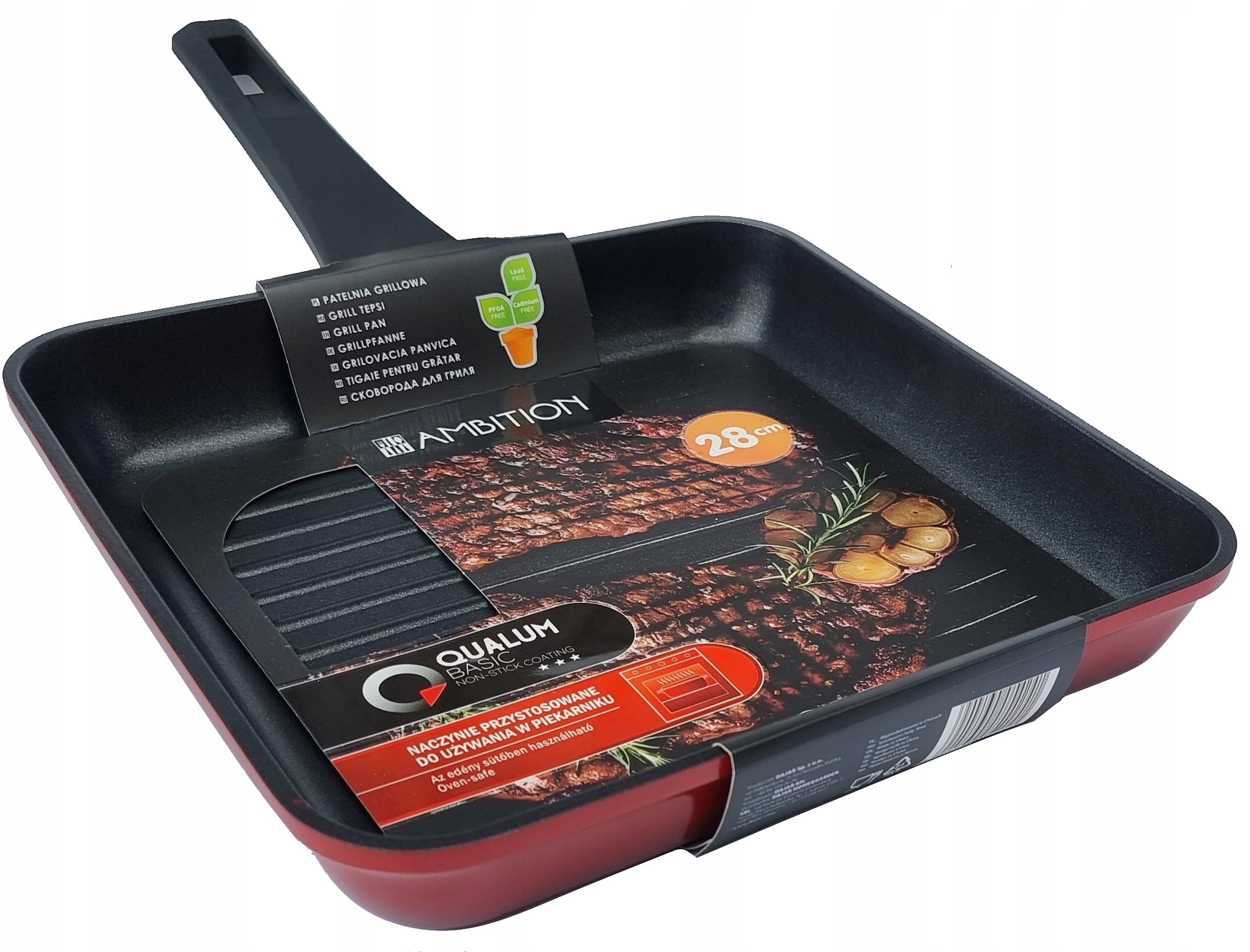 

Ambition Patelnia Grillowa Amore 28 cm Indukcja