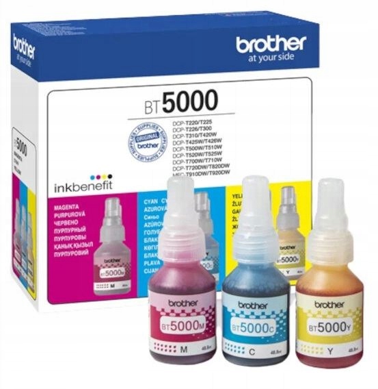 

3x tusz Brother BT5000 do DCP-T310 T510W T710W Cmy