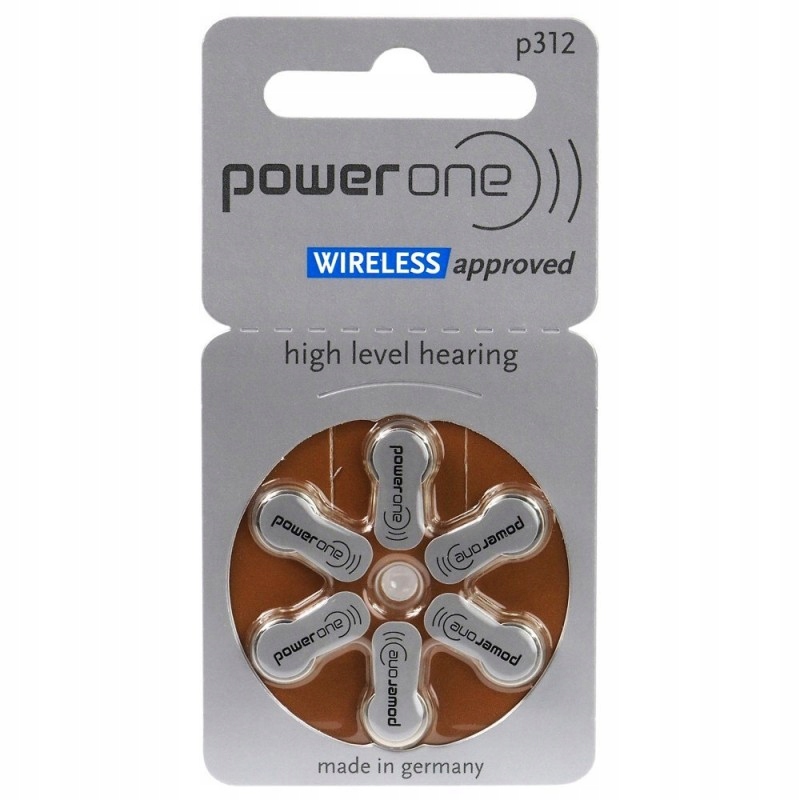 

6x Bateria słuchowa Varta Power One 312 PR41 1,45V