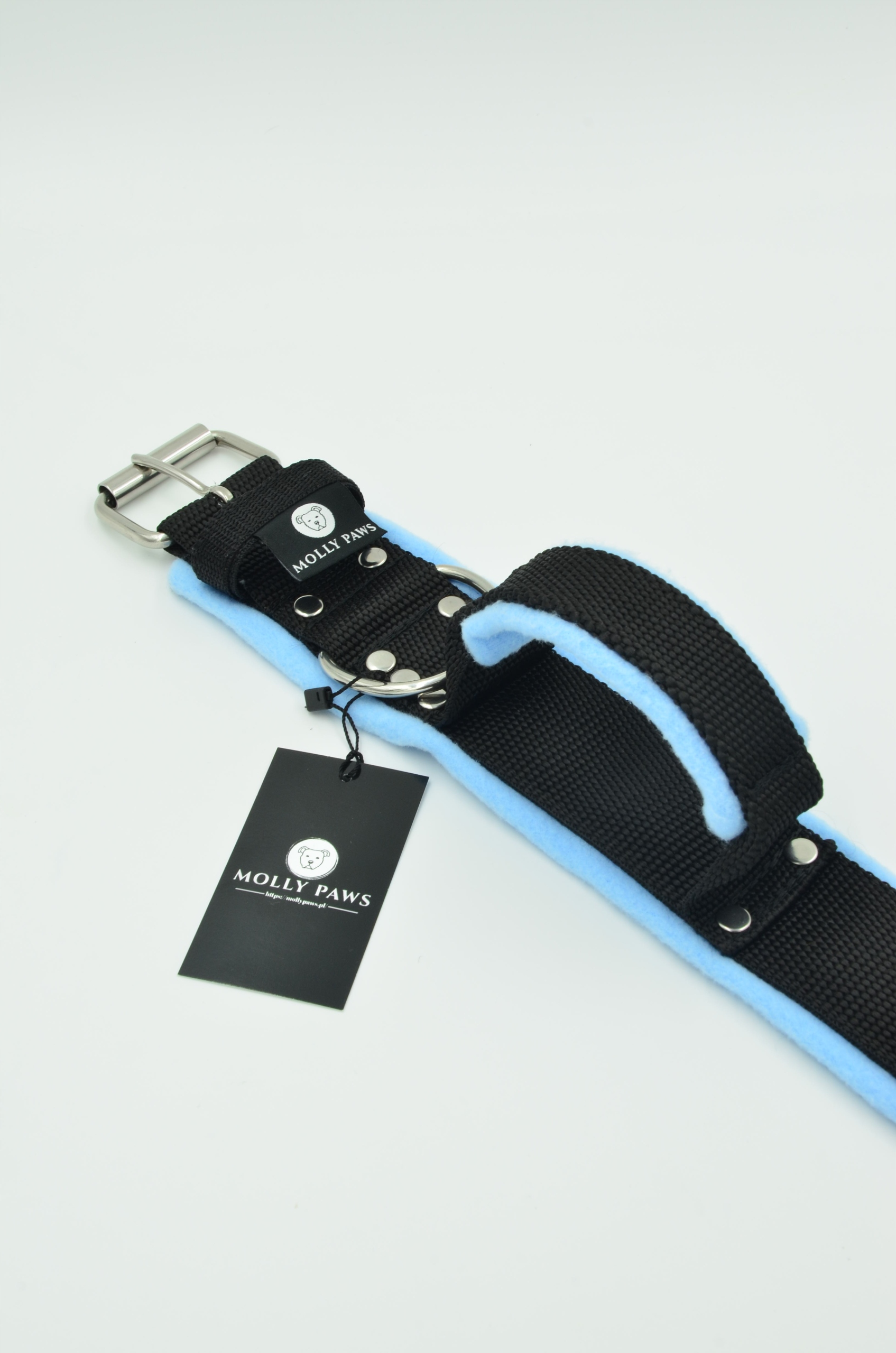 Levně Obojek s rukojetí pro velkého psa Všechny barvy vel.39 Cm-46cm