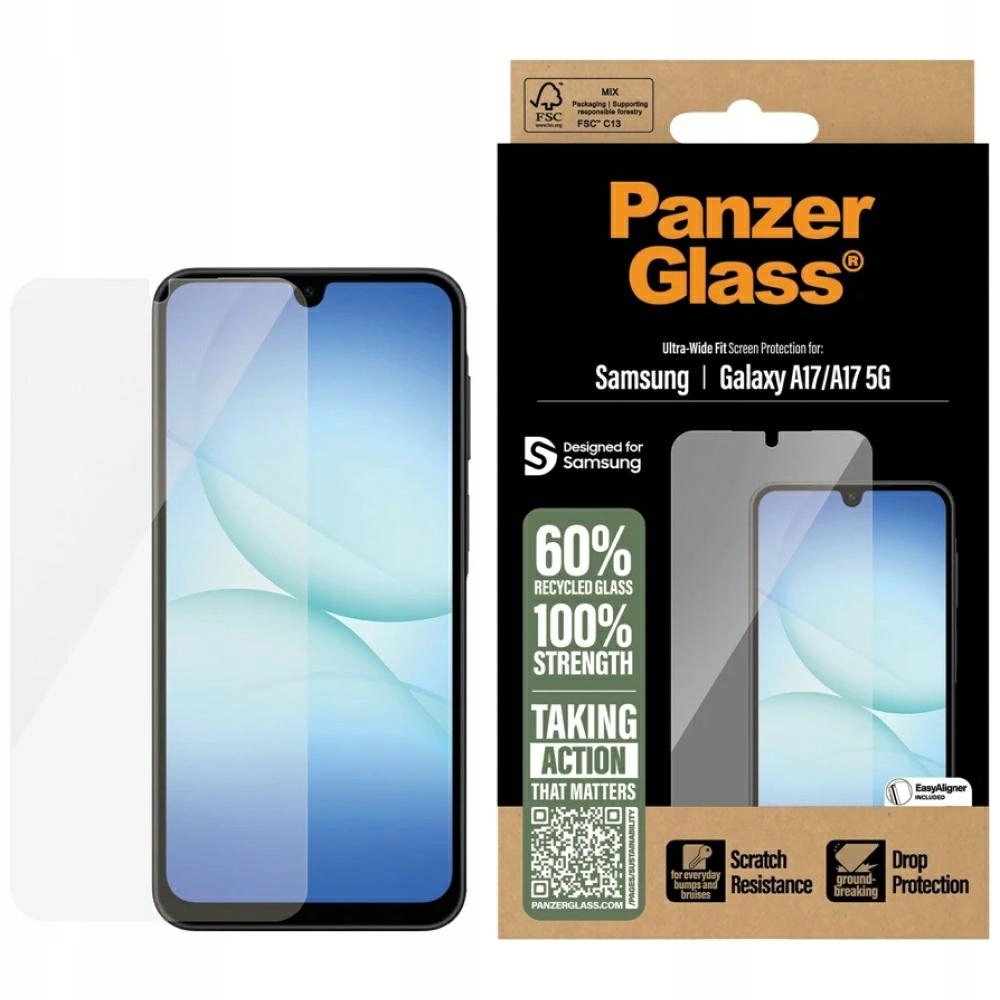 Tvrzené Sklo Pro Samsung Galaxy A17 A17 5G Panzerglass Ultra-wide Fit