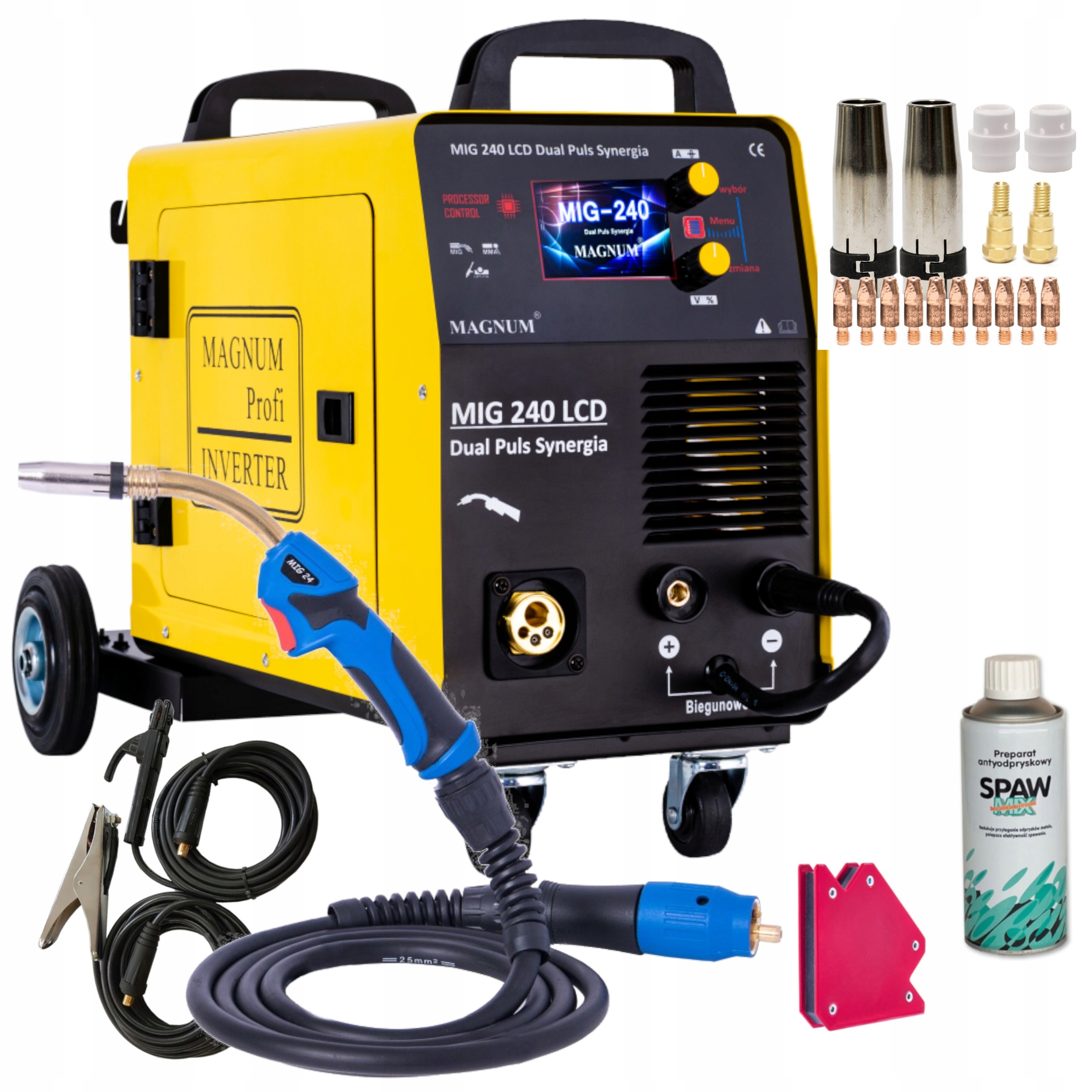 Magnum Mig 240 Dual Puls Synergia LCD