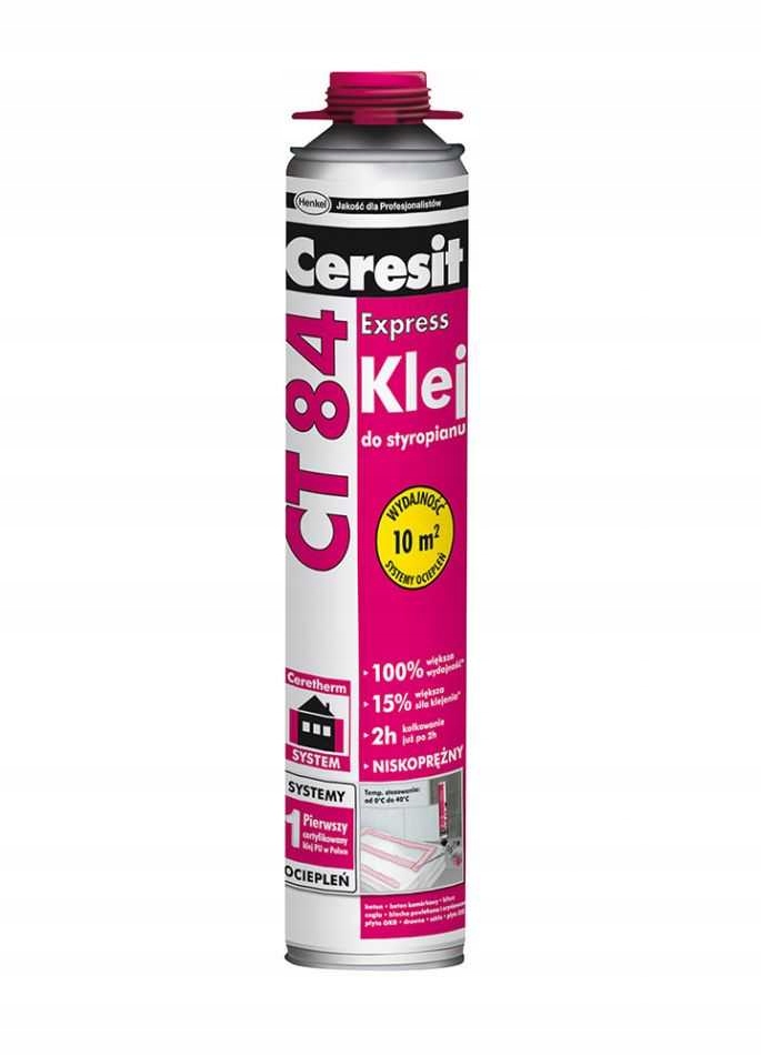 

Ct 84 Klej poliuretanowy do styropianu wełny 850ml