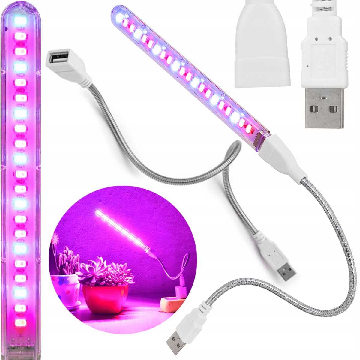 

Lampa Do Wzrostu Roślin Grow Light Na Usb 14x Led