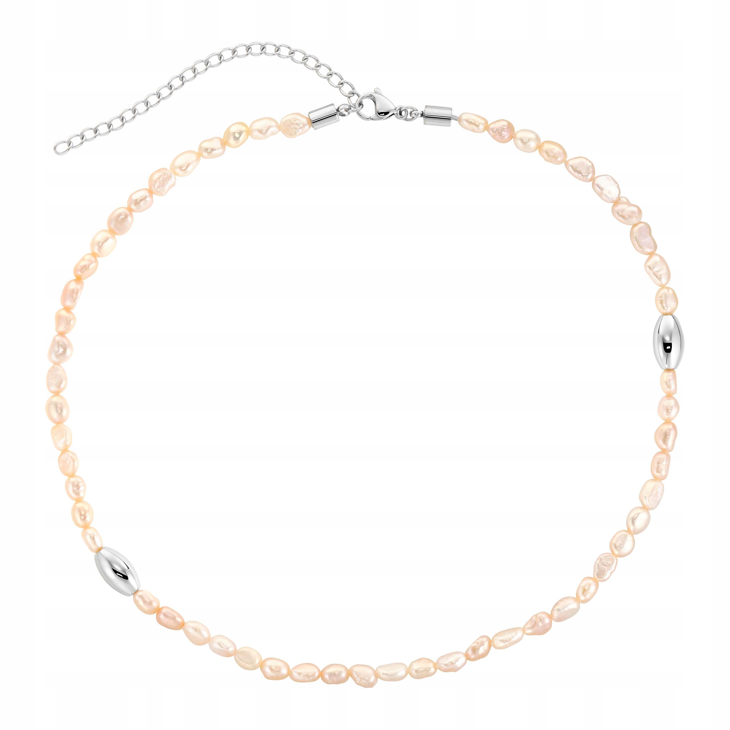 Náhrdelník Sladkovodní perly Dámský nastavitelný Perla z oceli Korálky