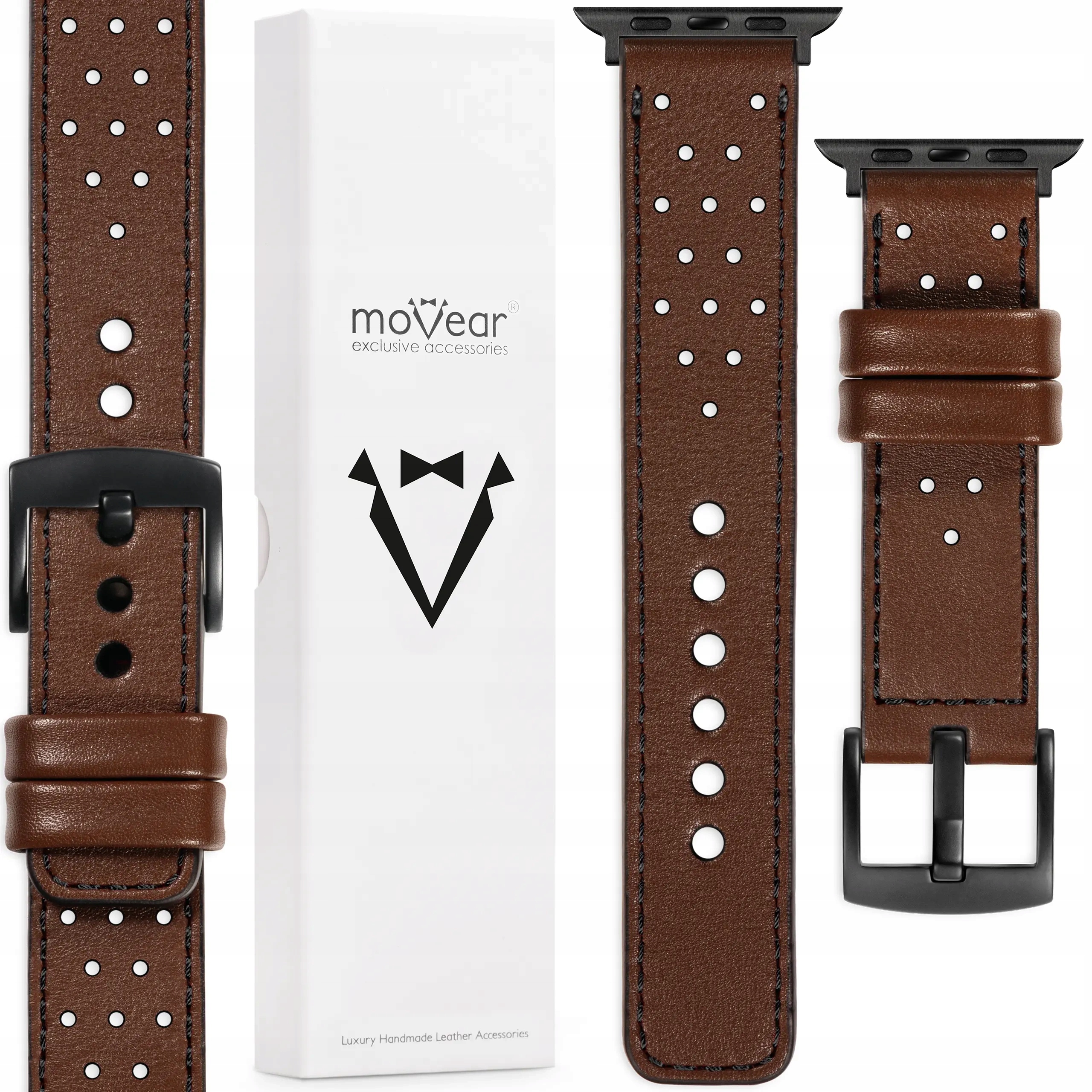 Prémiový řemínek pro Apple Watch Ultra 10 9 8 7 6 5 Se 49/46-44 mm Italská kůže