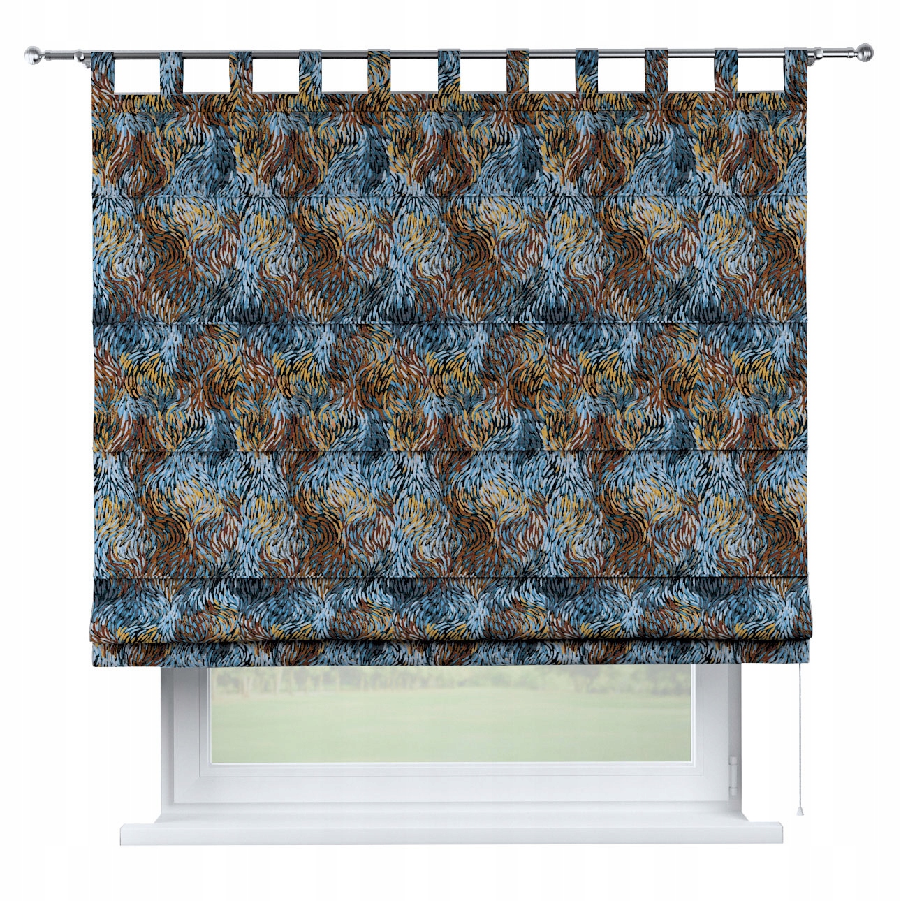 Hotová římská roleta Verona 80x170 cm modrá