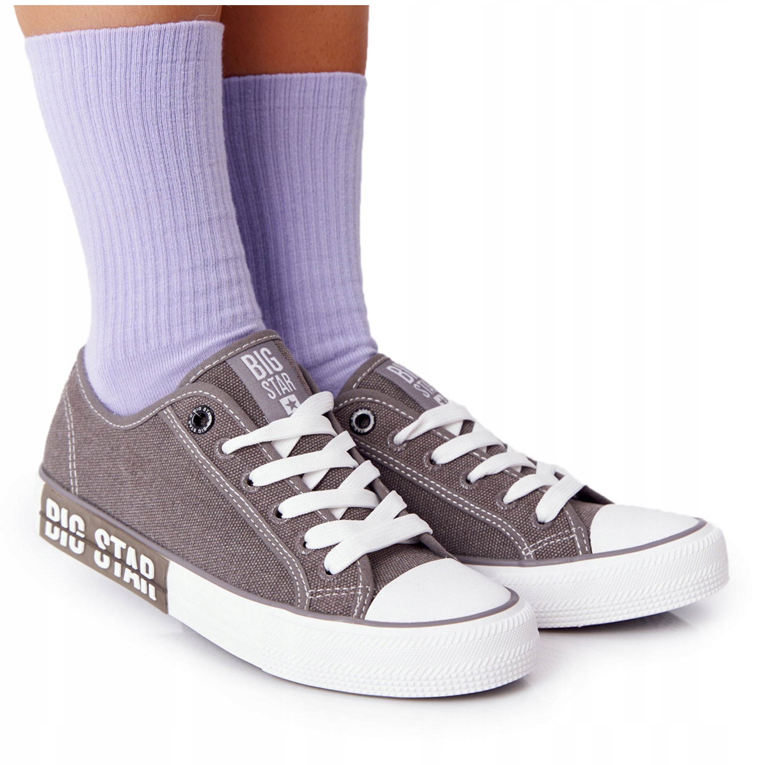

Damskie Trampki Big Star HH274116 Szare 38