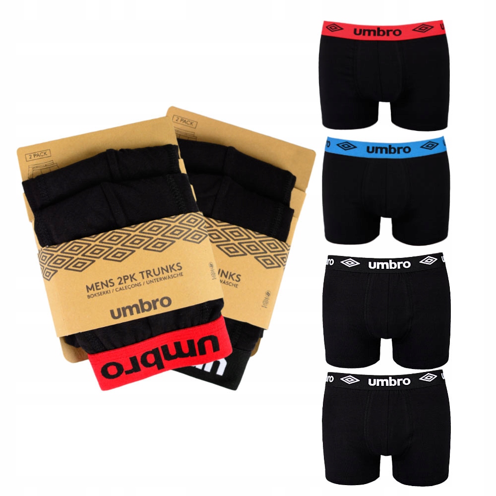 

Umbro Bokserki Męskie 4 sztuki 0197 Rozmiar L