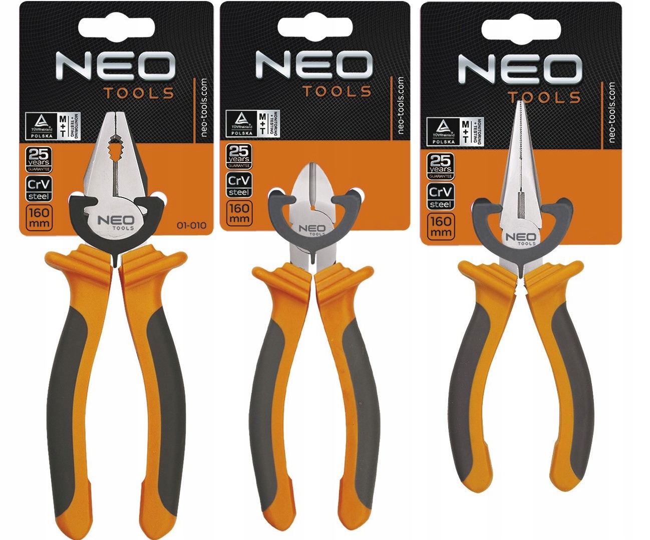 Sada univerzálních dílenských kleští 3ks Neo