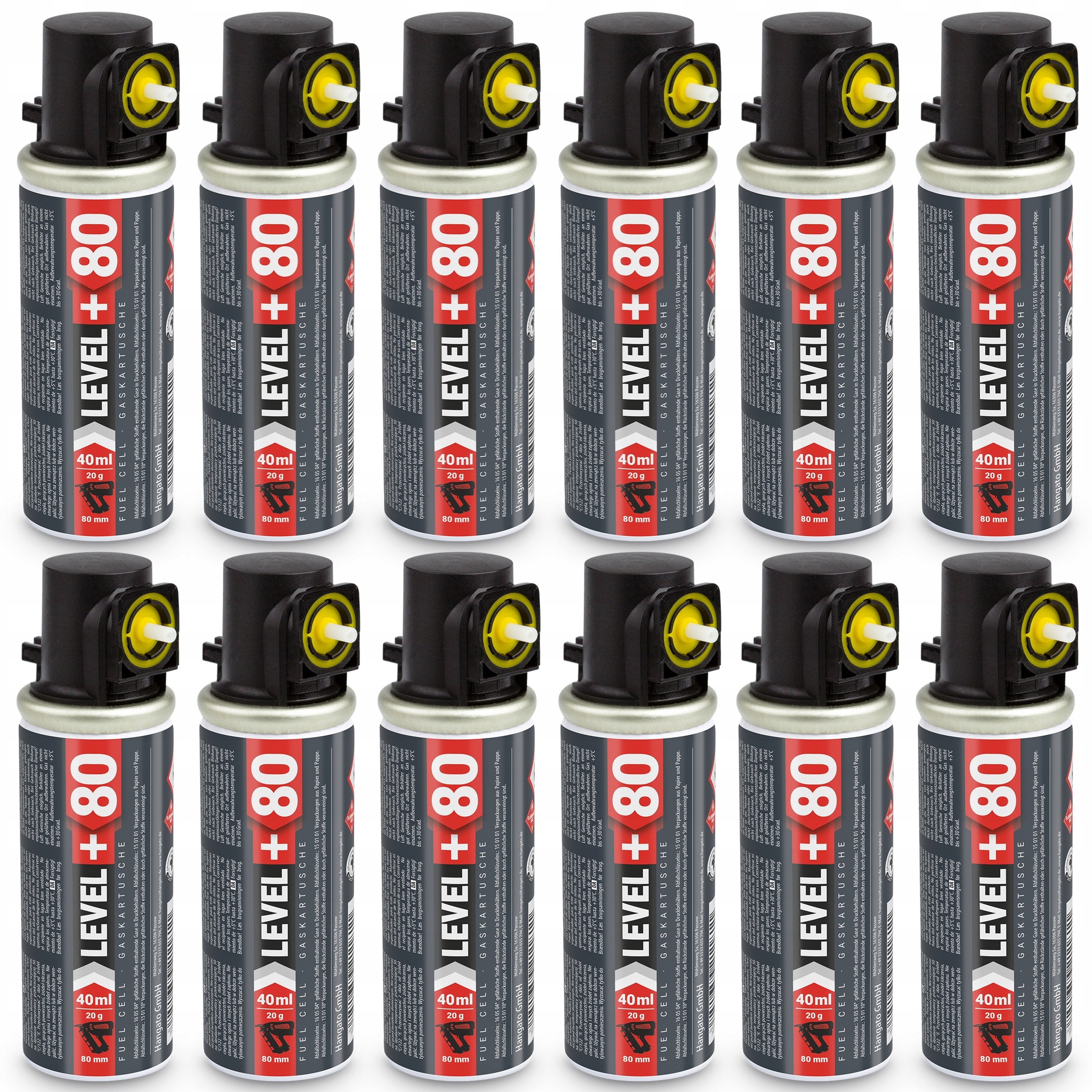 Plyn do tužek Náboj 12 ks 78 mm 20 g L+80