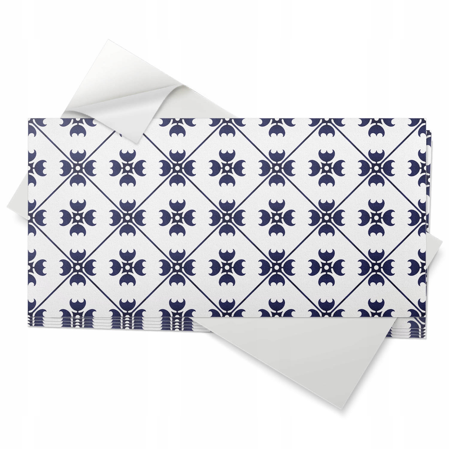 Sada samolepících dlaždic 6 ks 60x30 cm Stylový geometrický vzor