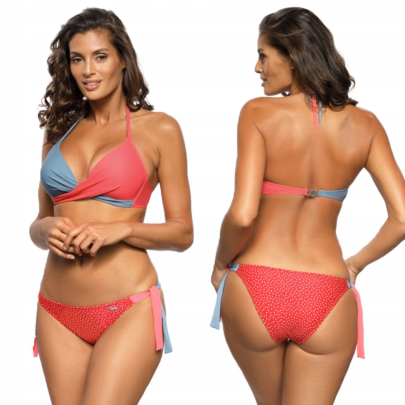 

M-577/10 Strój Kąpielowy Push-up Koral L 40