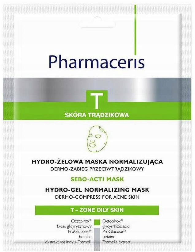 PHARMACERIS T SEBO-ACTI MASK гидро-гелевая нормализующая маска