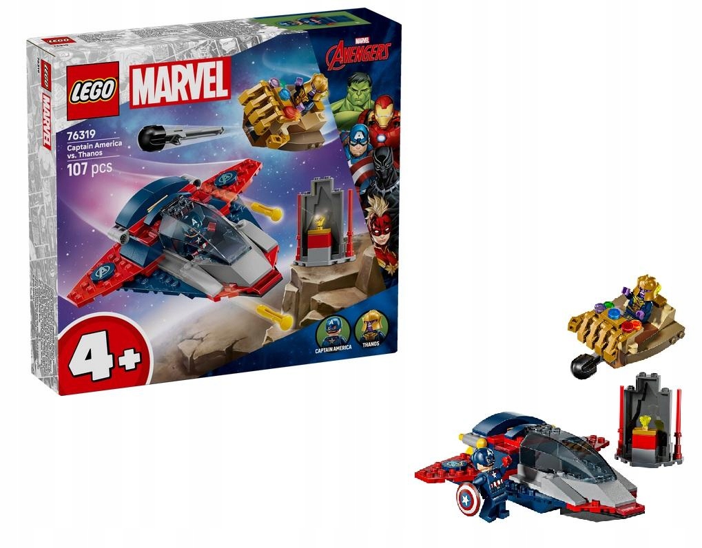 Lego(r) Heroes 76319 Kapitán Amerika versus...