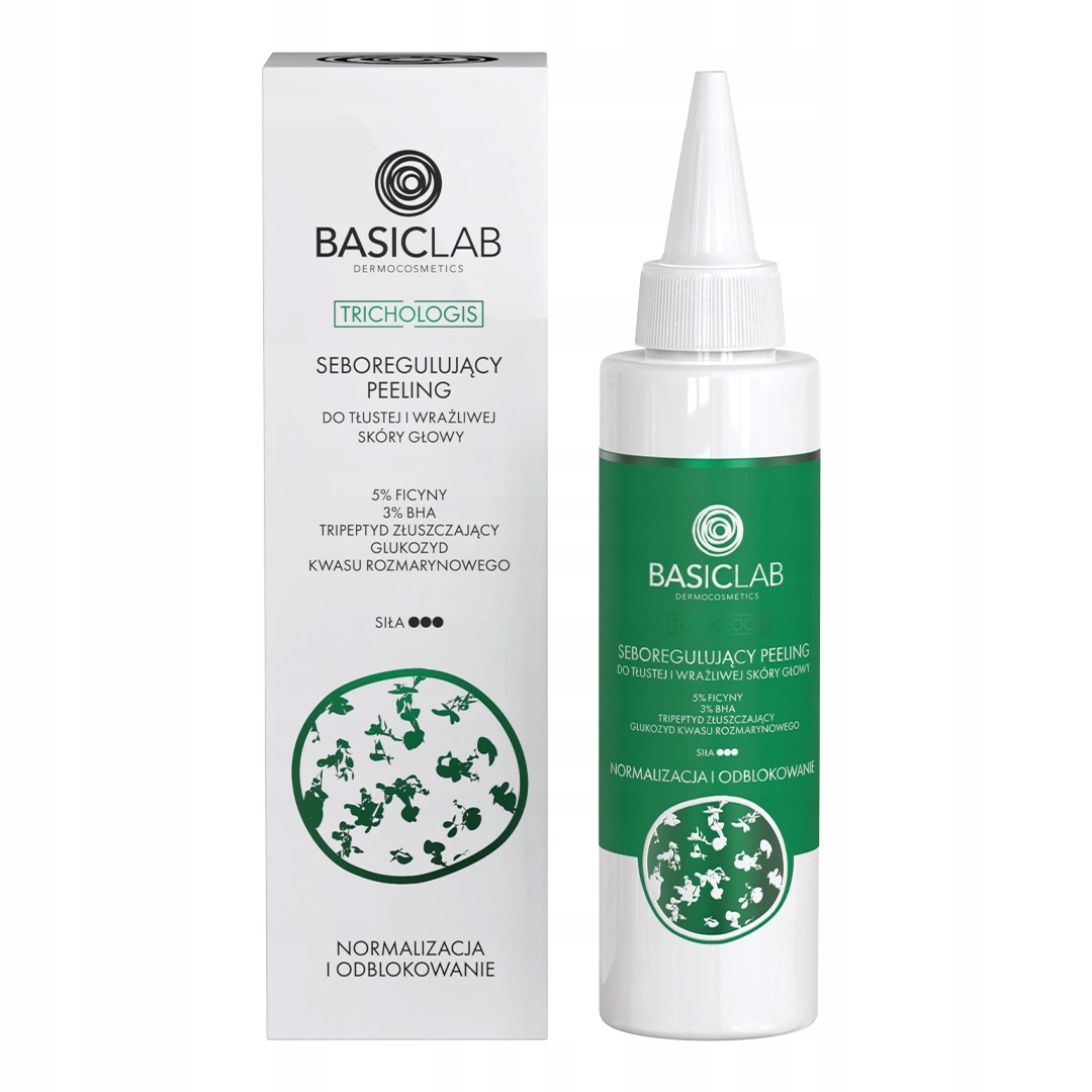 Basiclab Trichologis Seboregulujący Peeling do tłustej skóry głowy 150 ml