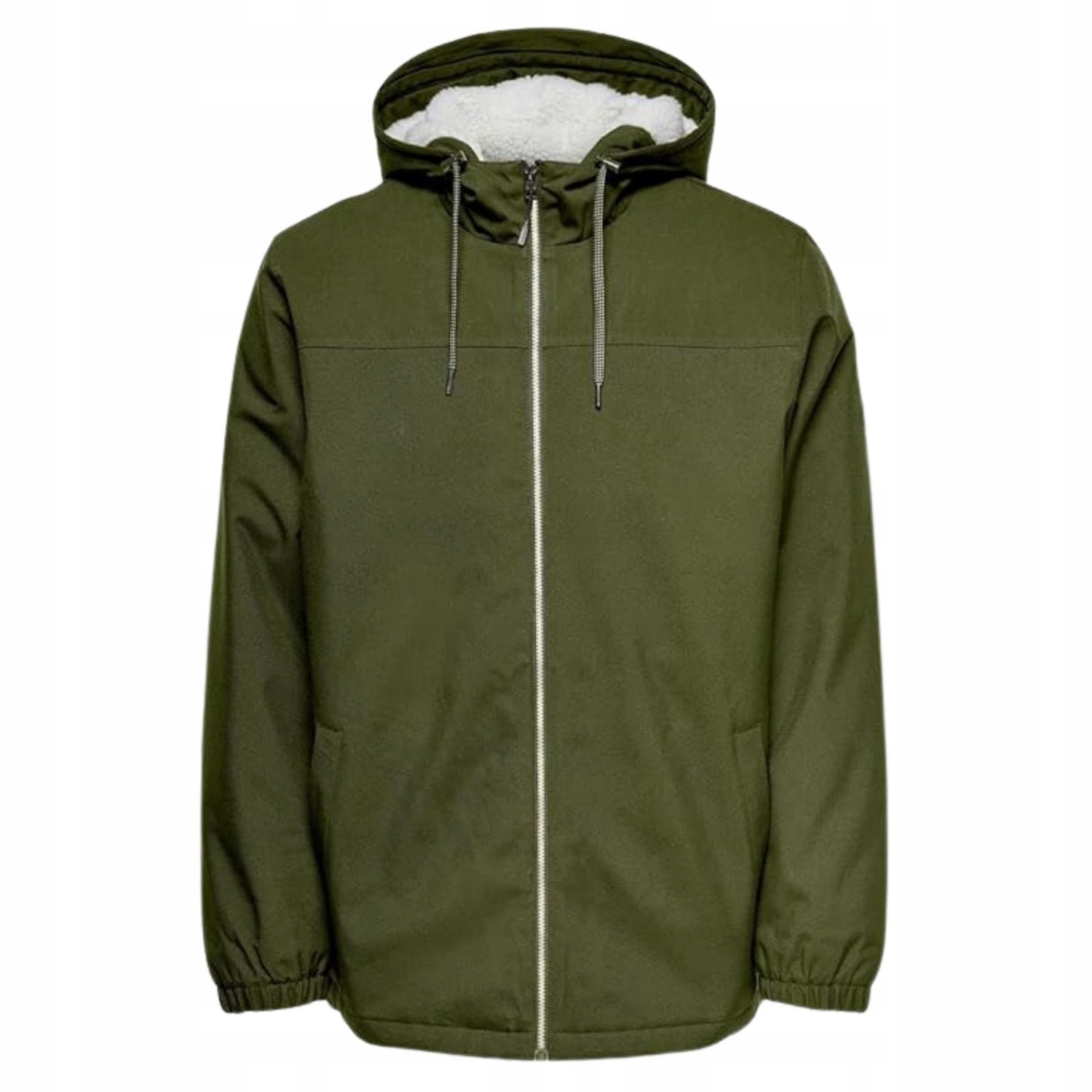 Pánská Zimní bunda Only&sons Semil Windbreaker s kapucí , zelená, vel. S