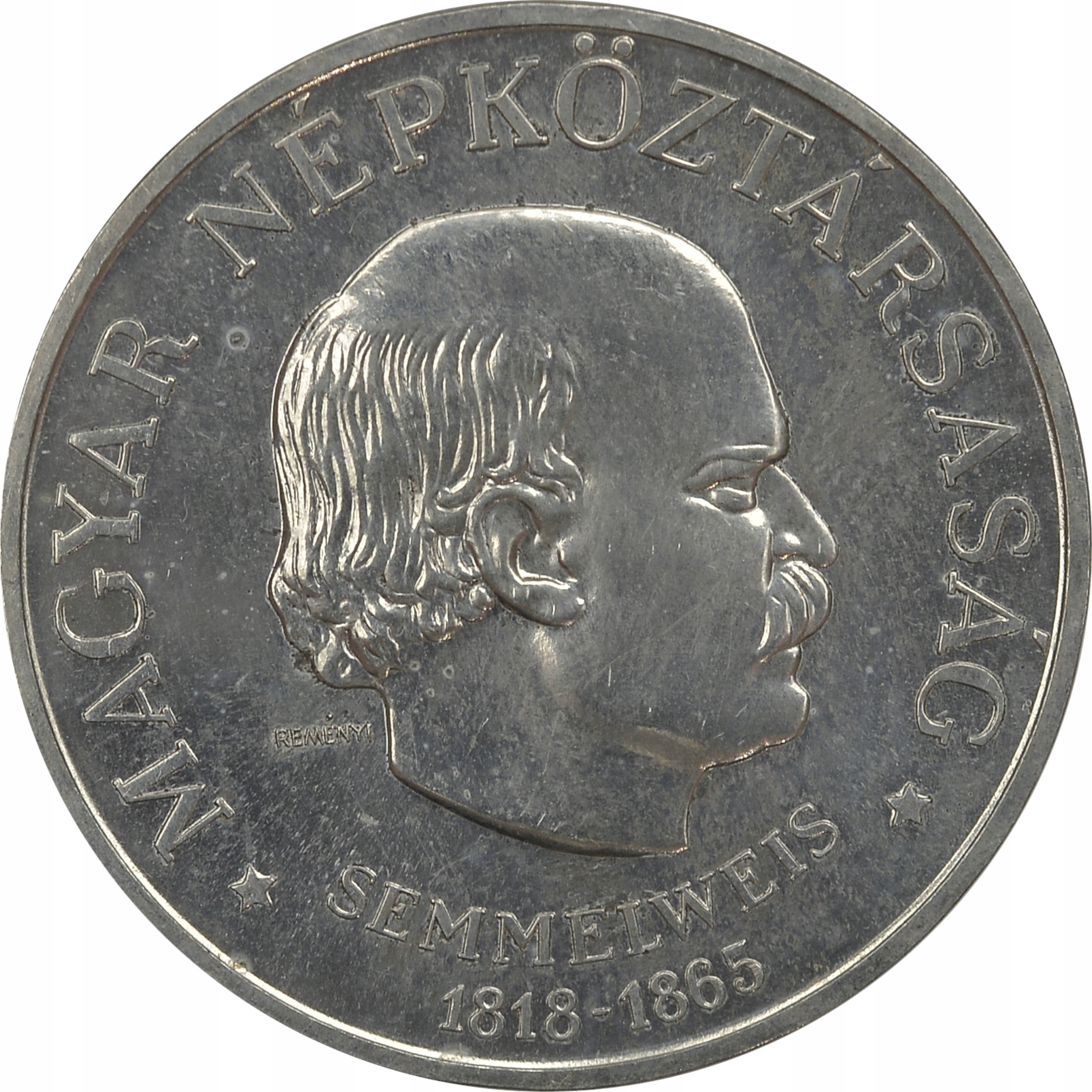 10.ch.WĘGRY, 100 FORINTÓW 1968 SEMMELWEIS '1818