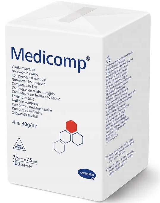 

Hartmann Medicomp 7,5 x 7,5cm, 100szt. niejałowe