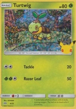 Karta MCD25 Turtwig holo 4/25
